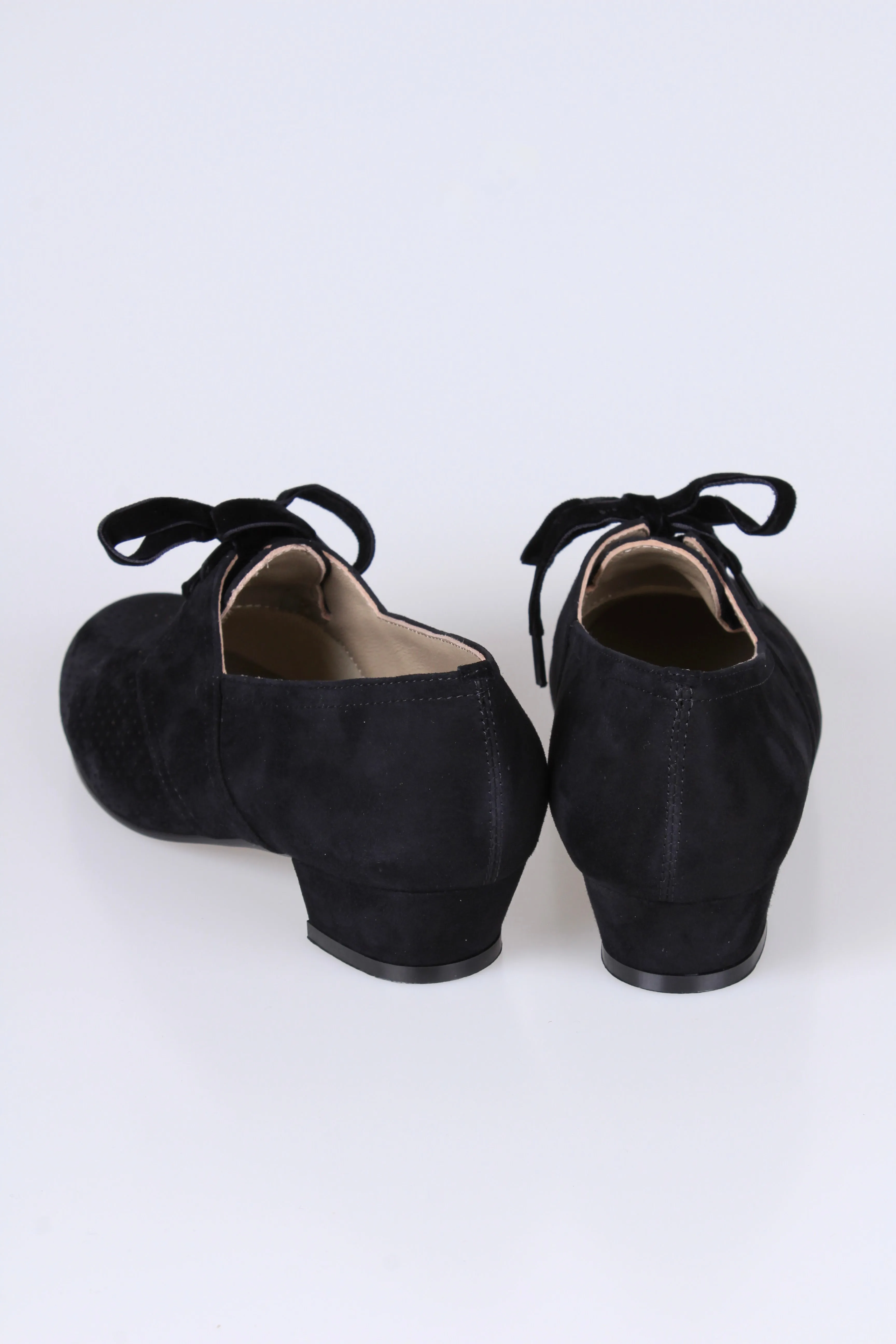 40s Derby shoes  - Low heel- black - Esther