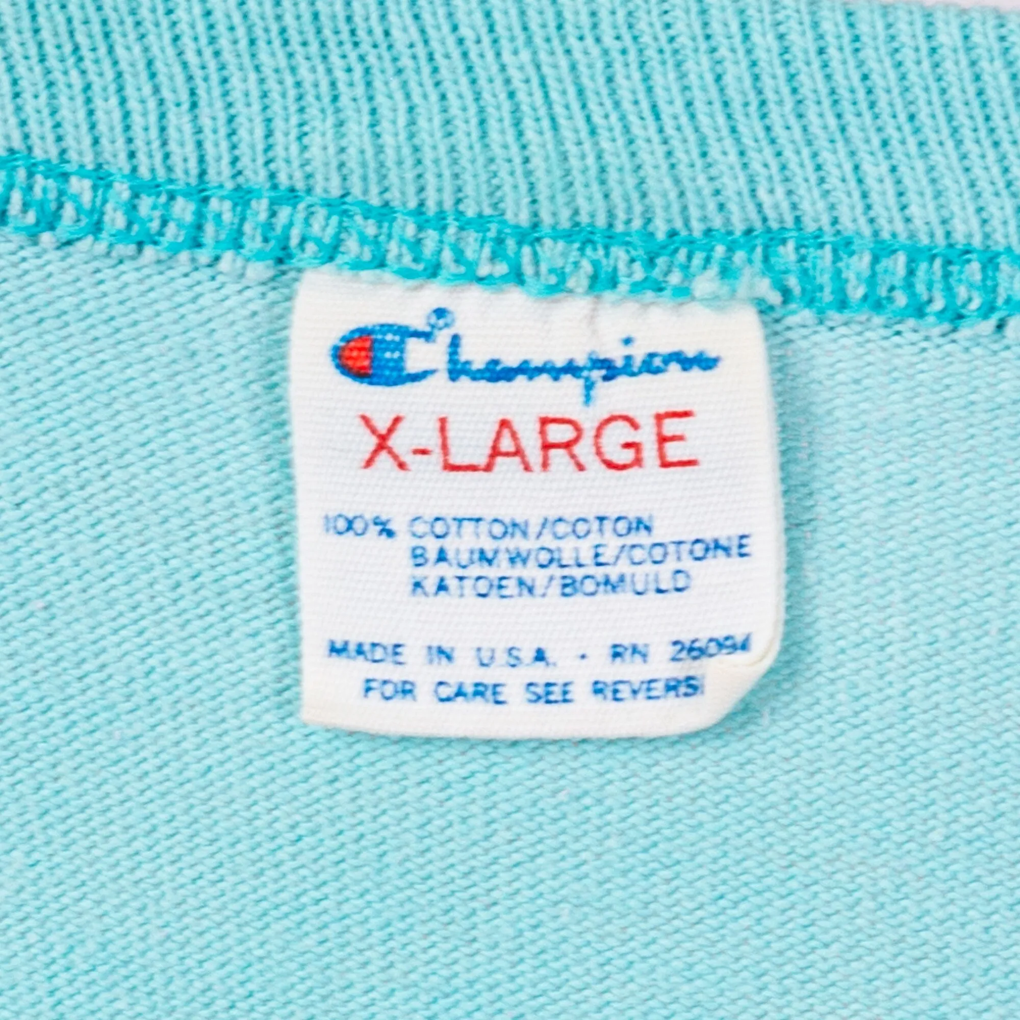 80s Champion USA Distressed Tee - Men's Large, Women's XL