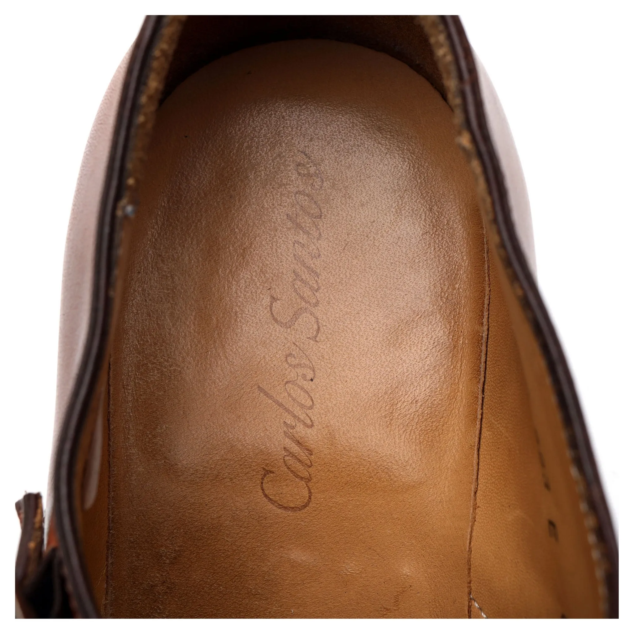 '9287' Tan Brown Leather Double Monk Strap UK 8.5 E