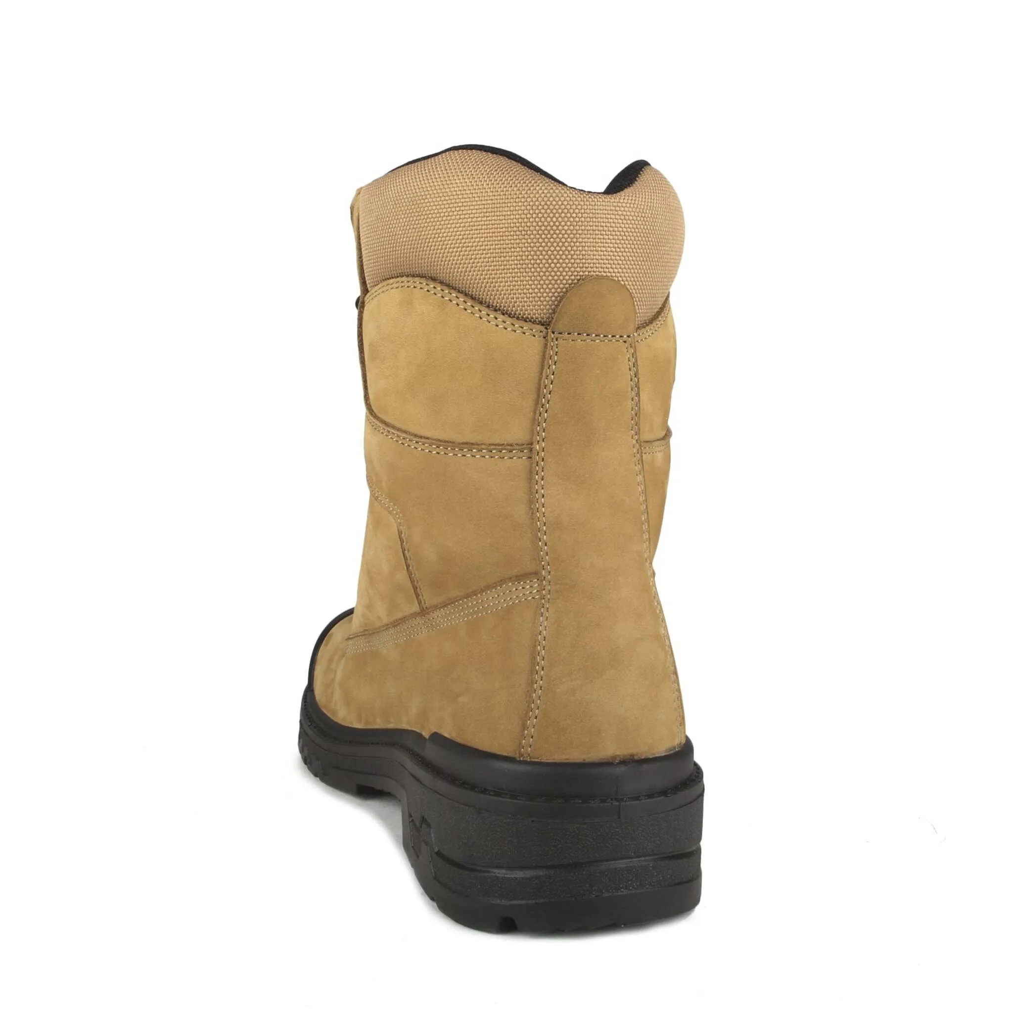Acton Men's 8" Prolite Leather Safety Work Boots - Steel Toe, Breathable Mesh Lining, Puncture-Resistant, Flexible & Lightweight | Sizes 7-17