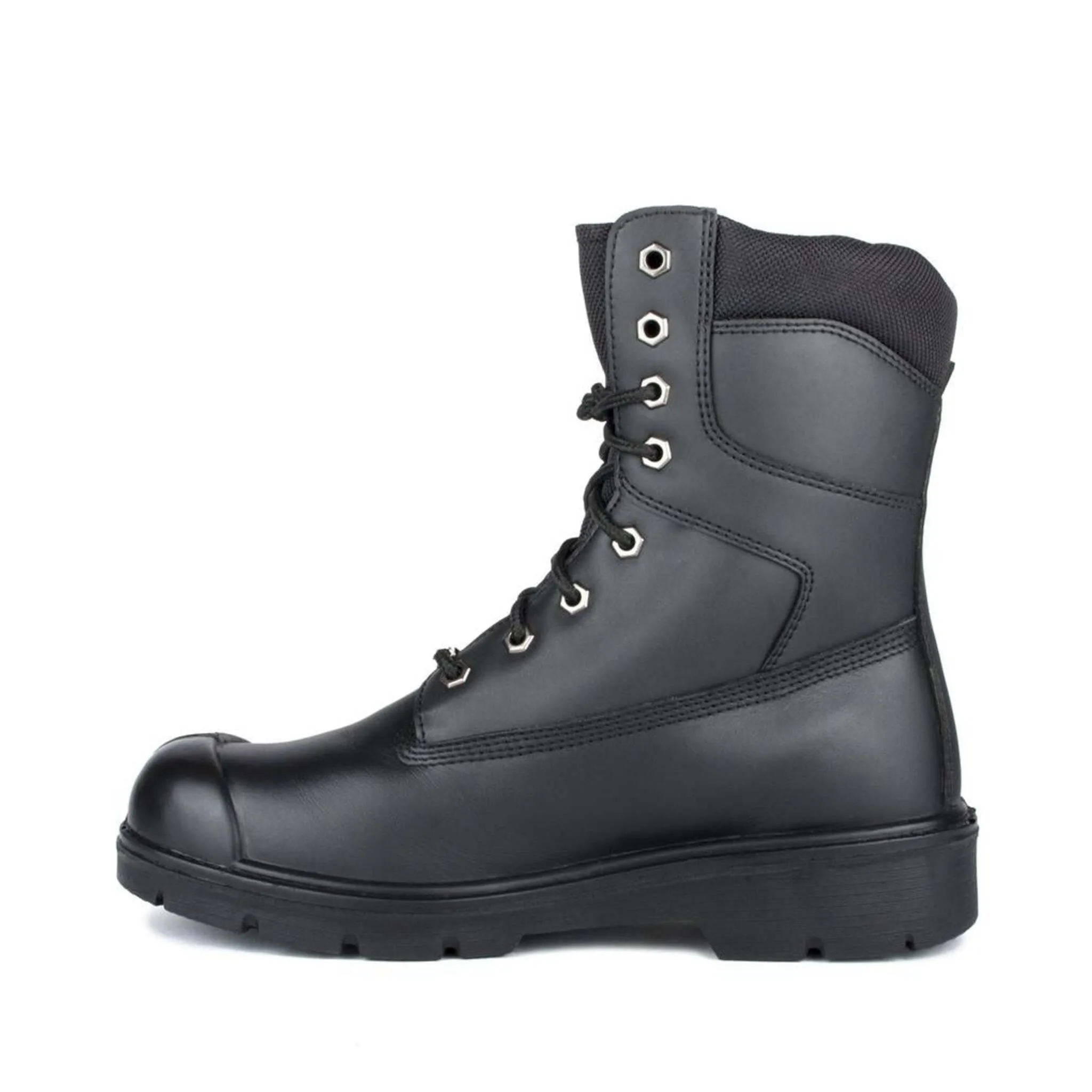 Acton Men's 8" Prolite Leather Safety Work Boots - Steel Toe, Breathable Mesh Lining, Puncture-Resistant, Flexible & Lightweight | Sizes 7-17