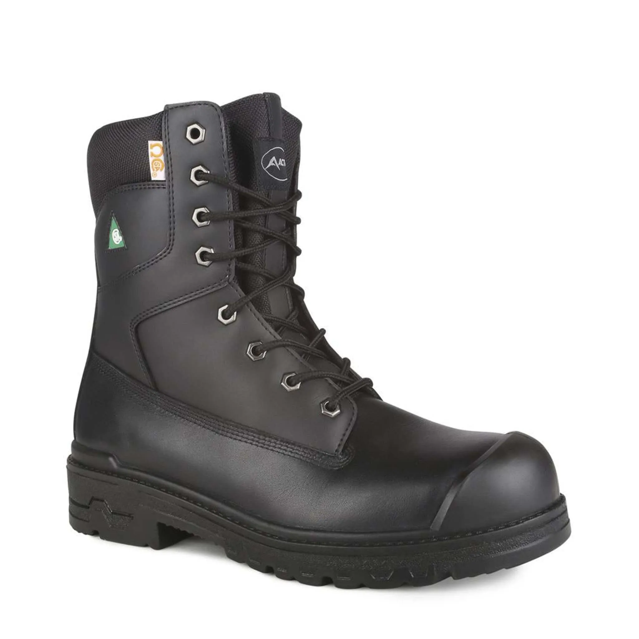 Acton Men's 8" Prolite Leather Safety Work Boots - Steel Toe, Breathable Mesh Lining, Puncture-Resistant, Flexible & Lightweight | Sizes 7-17