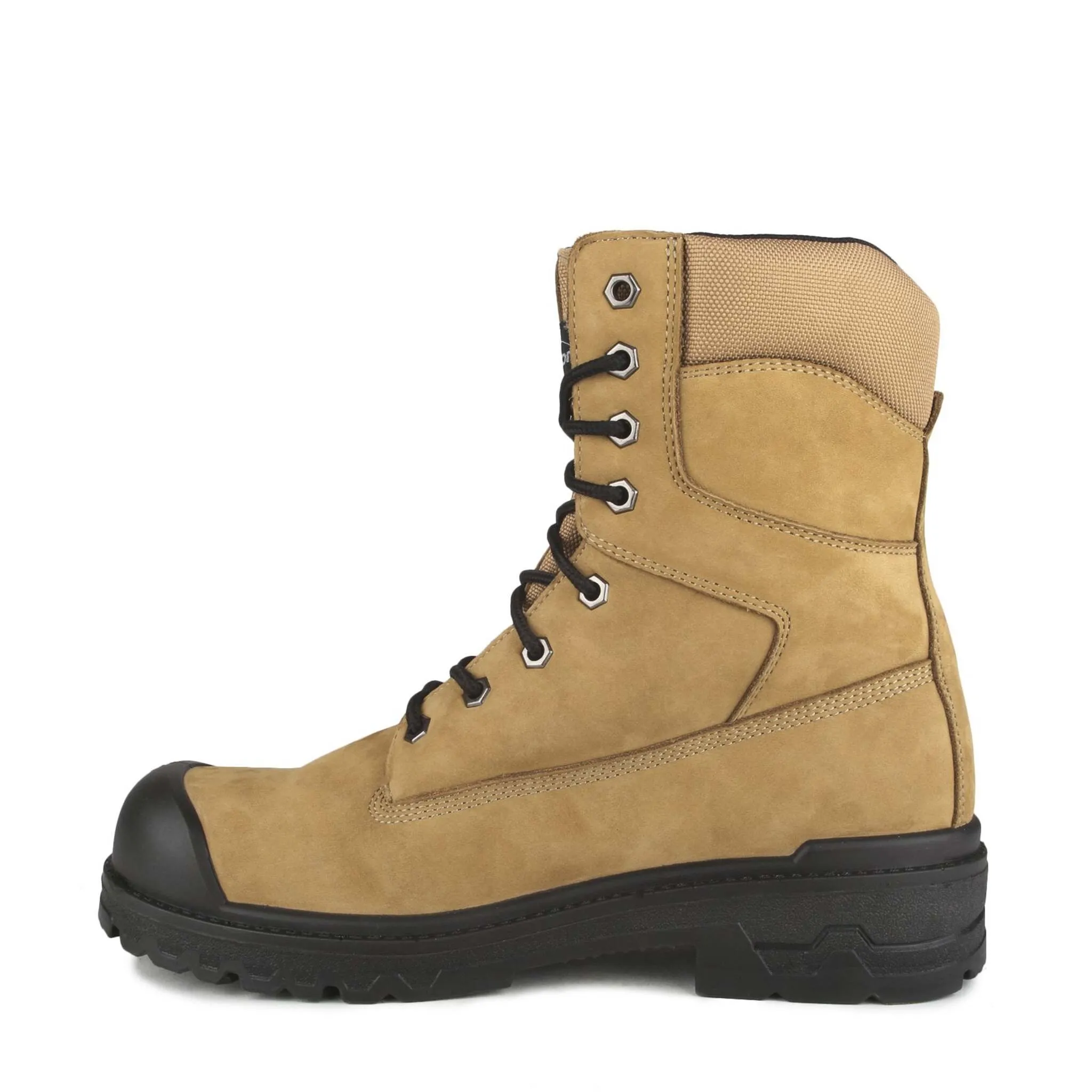 Acton Men's 8" Prolite Leather Safety Work Boots - Steel Toe, Breathable Mesh Lining, Puncture-Resistant, Flexible & Lightweight | Sizes 7-17