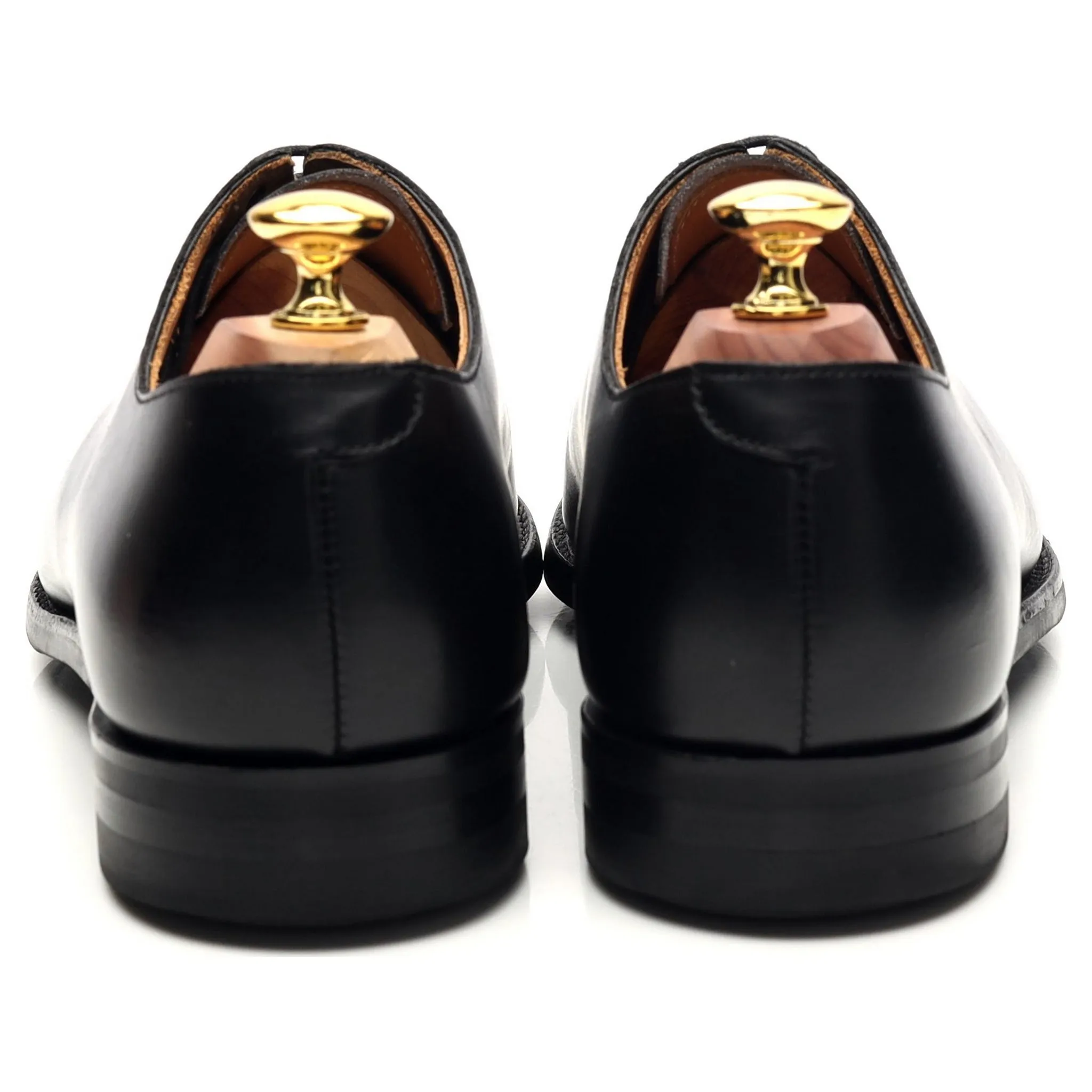 'Alex' Black Leather Wholecut Oxford UK 7.5 E