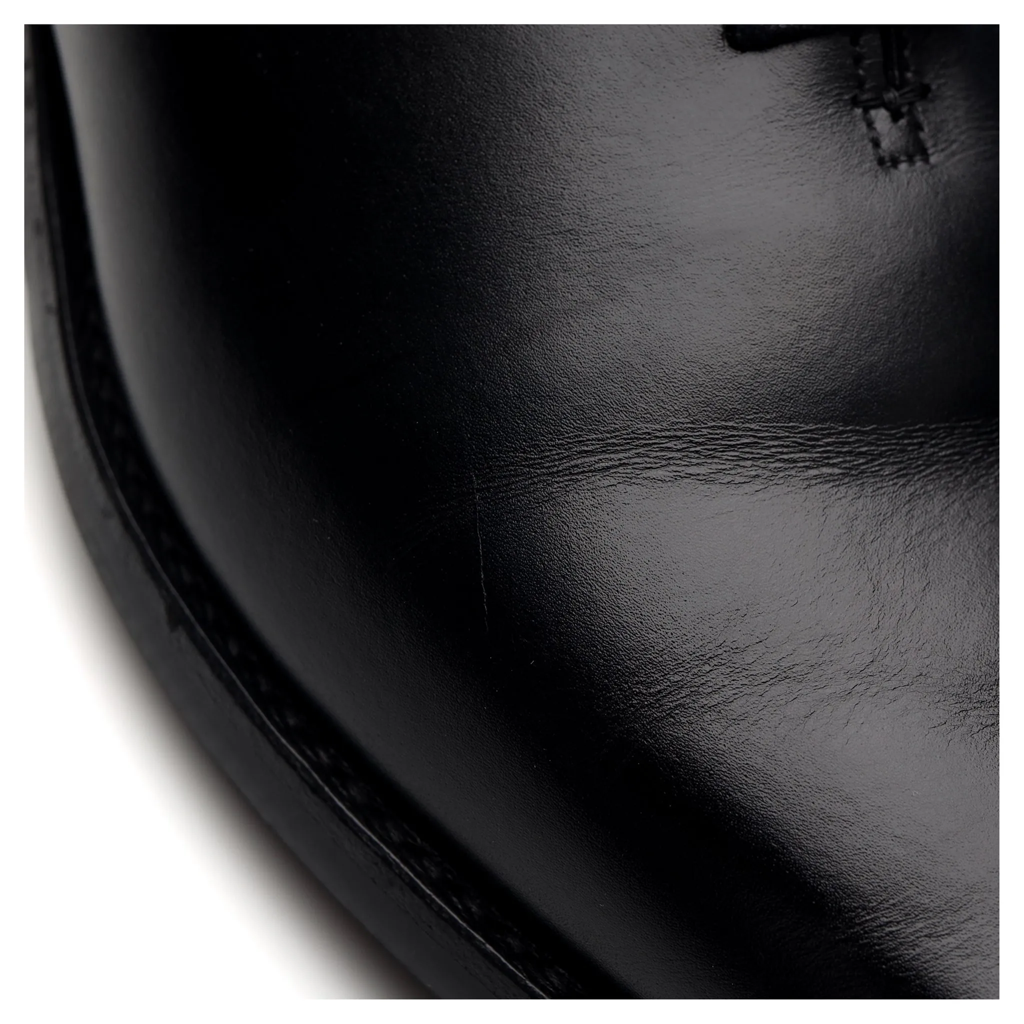'Alex' Black Leather Wholecut Oxford UK 7.5 E
