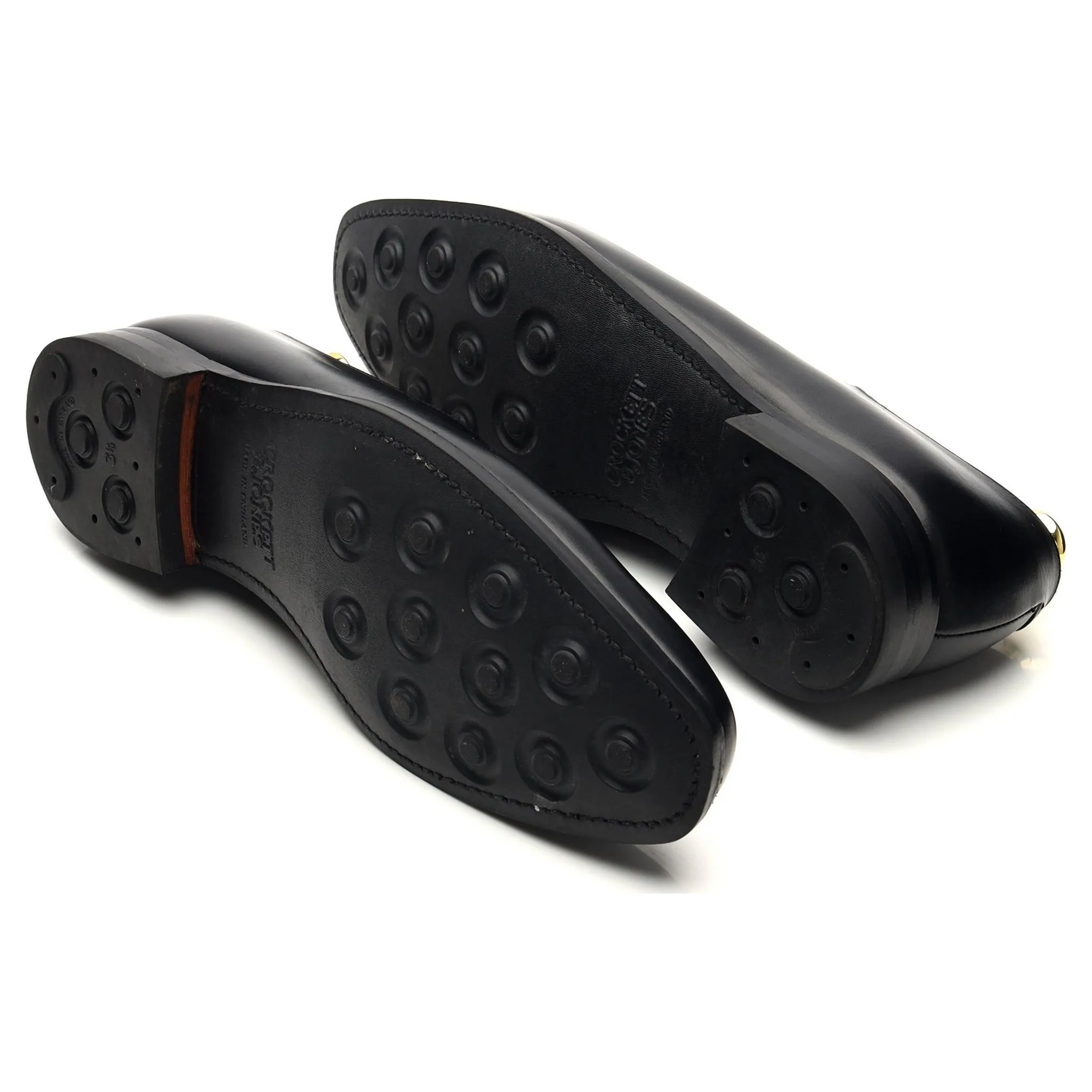 'Alex' Black Leather Wholecut Oxford UK 7.5 E