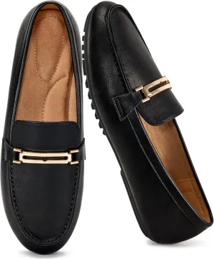 Alicegana Loafers for Women Business Casual Shoes - Comfortable Slip On Penny Loafers Work Dress Walking Flats