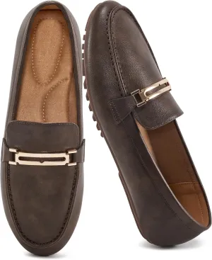 Alicegana Loafers for Women Business Casual Shoes - Comfortable Slip On Penny Loafers Work Dress Walking Flats