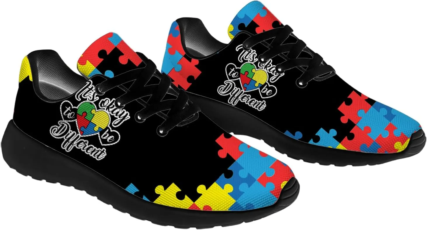Autism Shoes for Women Men Running Shoes Lightweight Tennis Sneakers Gifts for Him Her