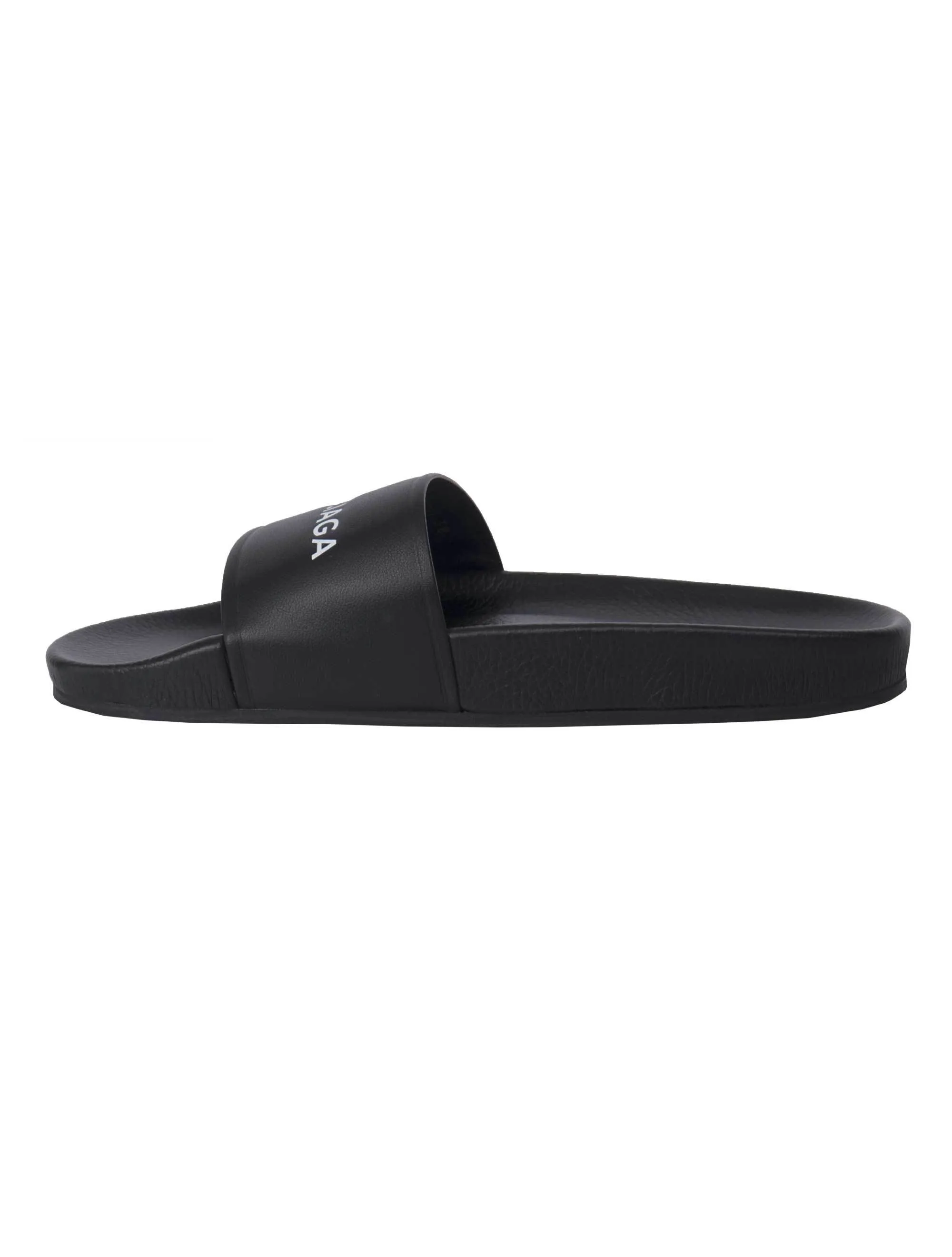 Balenciaga Leather Pool Slides