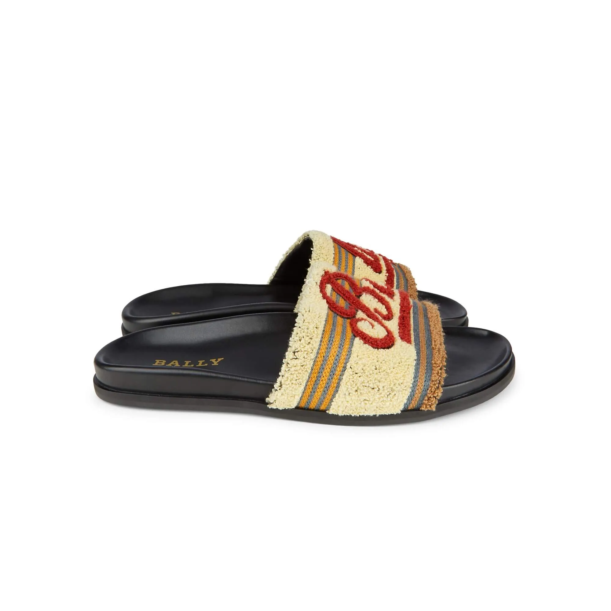 Bally Pool Men's 6226014 Ginger Cotton Slide Sandals US 7 MSRP $525