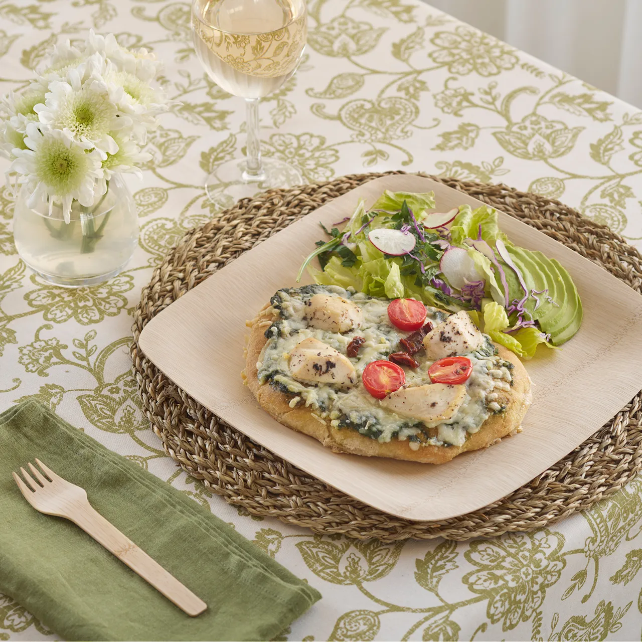 Bambu®  Veneerware® Square Bamboo Plate - Pack of 25 (available in 5", 7", 9" and 11" size)