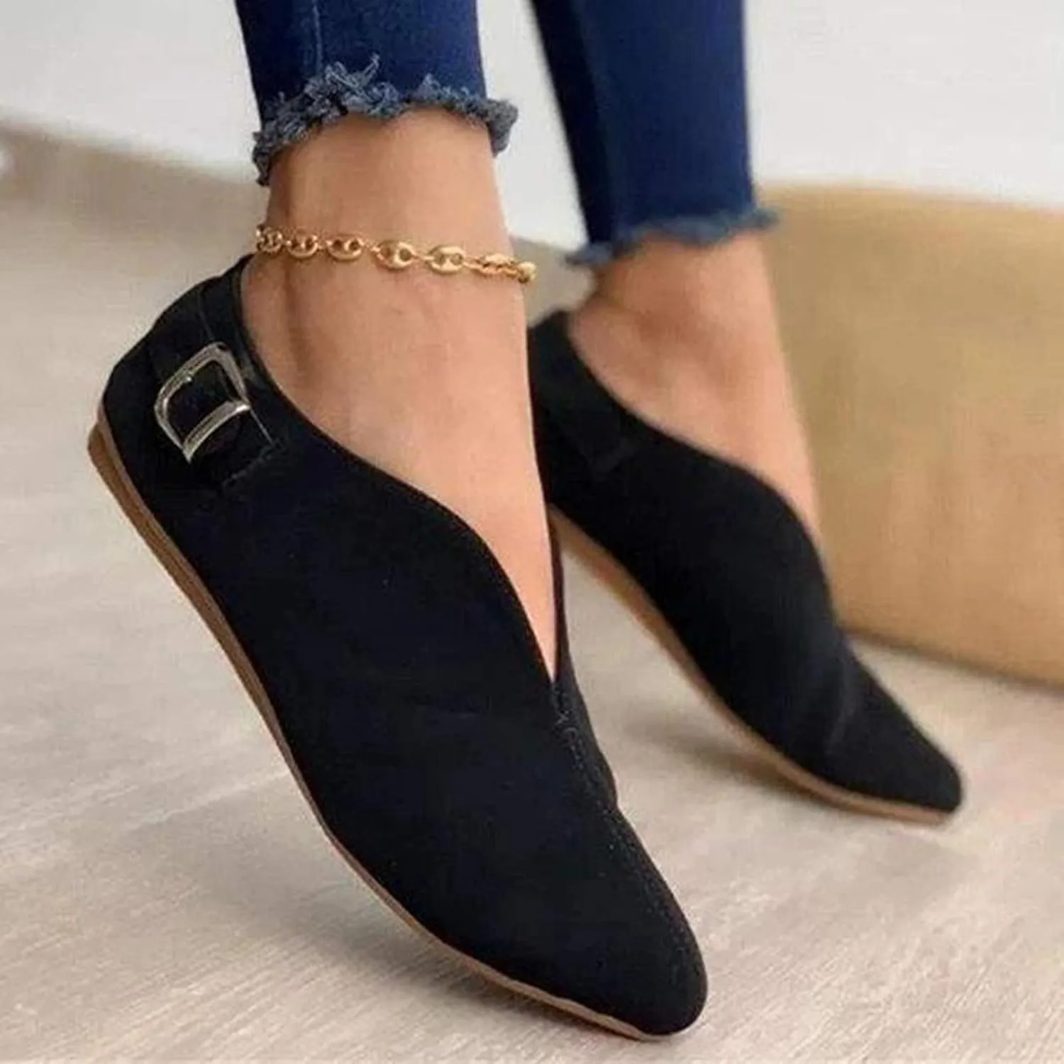 Barefoot Shoes Women Slip on Men's Loafers & Slip-Ons Wide Toe Box Trendy CasualClosed Back Lightweight Breathable Christmas Canvas Shoes Women Mens Casual Dress Shoes