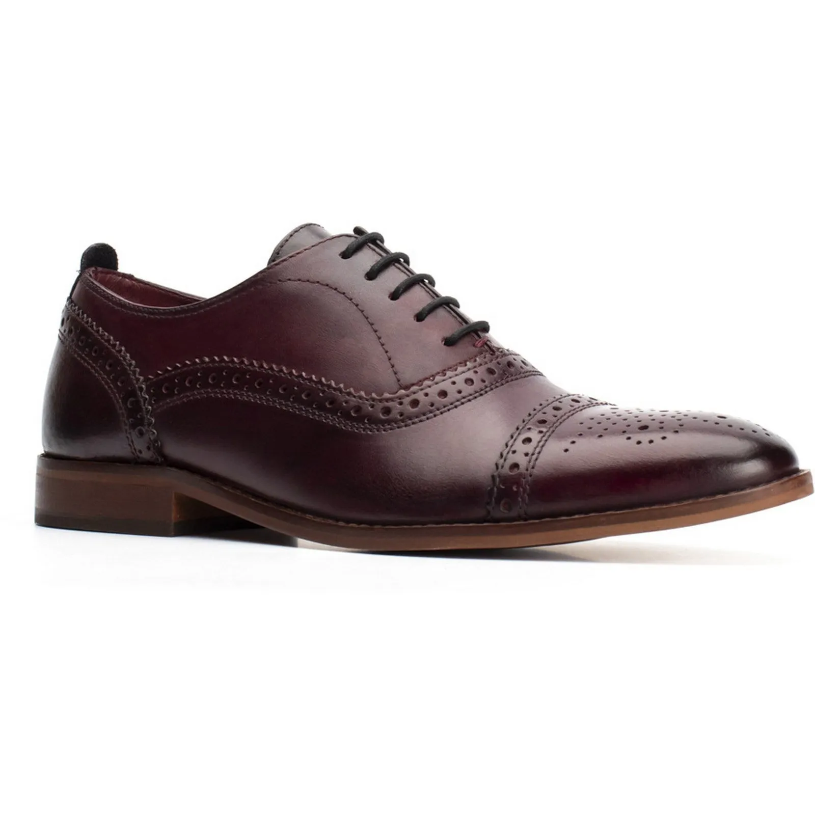 Base London Cast Washed Brogue Shoe