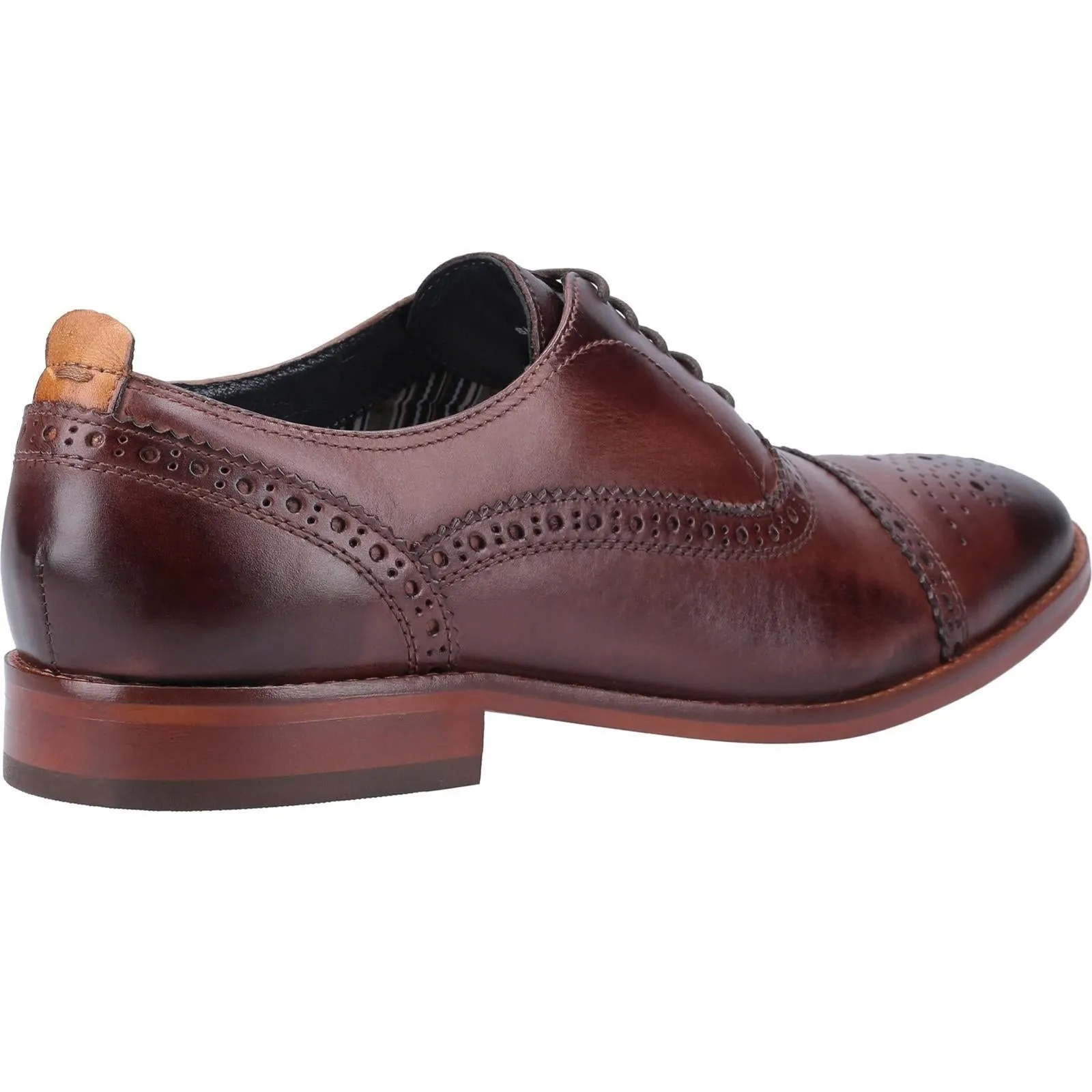Base London Cast Washed Brogue Shoe