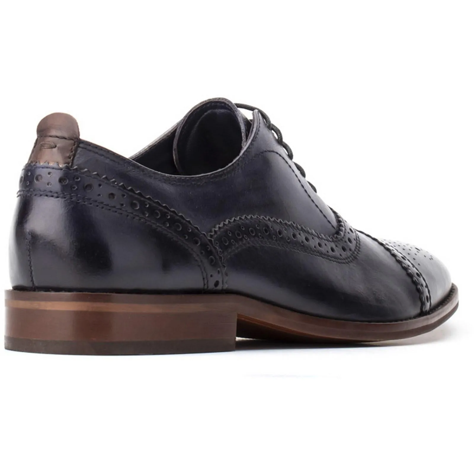 Base London Cast Washed Brogue Shoe