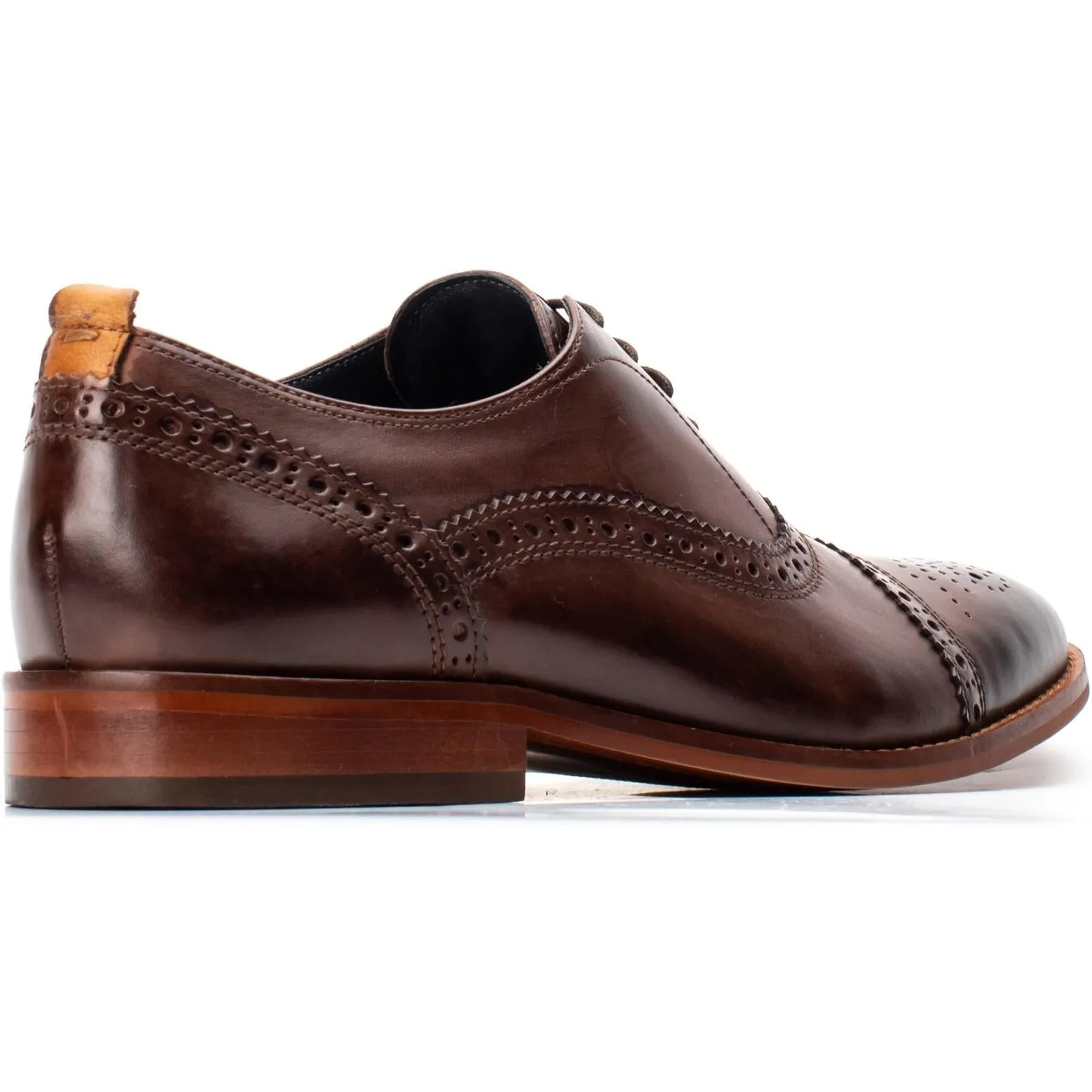 Base London Cast Washed Brogue Shoe