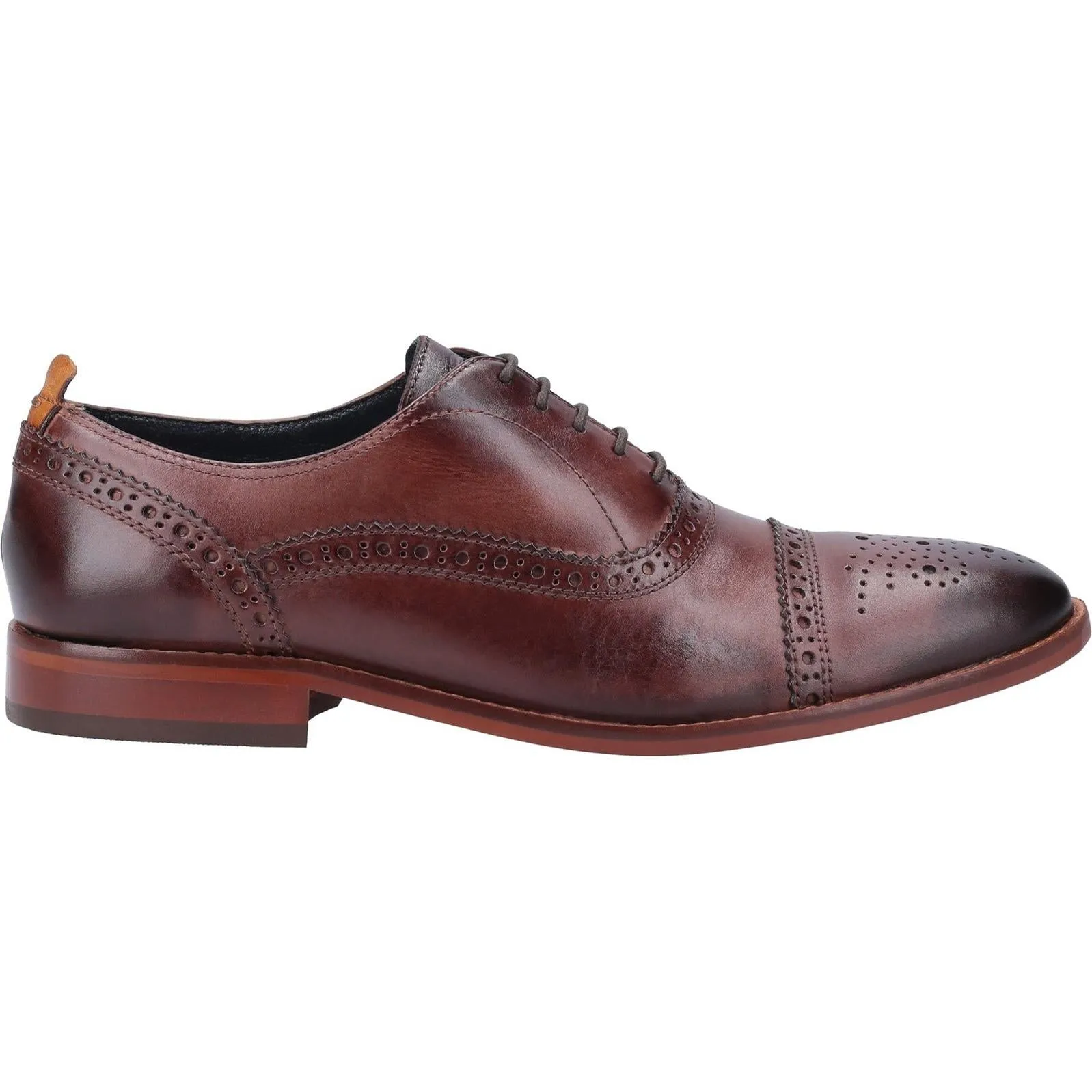 Base London Cast Washed Brogue Shoe