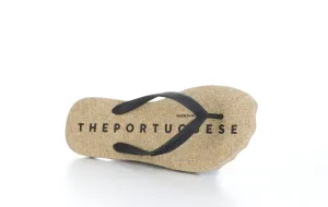 BASE_L Black Rubber Strap Beach Flip-Flops|BASE_L Tong de Plage in Noir