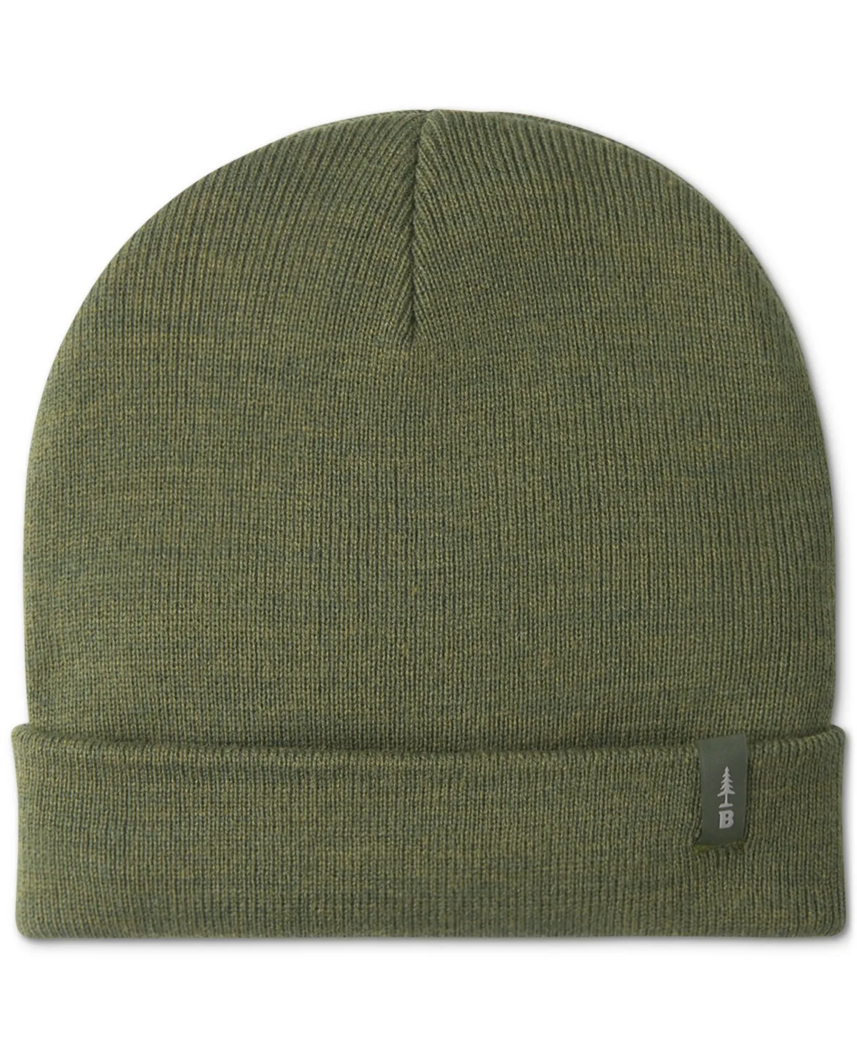 Bass Outdoor Mens Rib Knit Beanie Hat Deep Lichen Green OSUS
