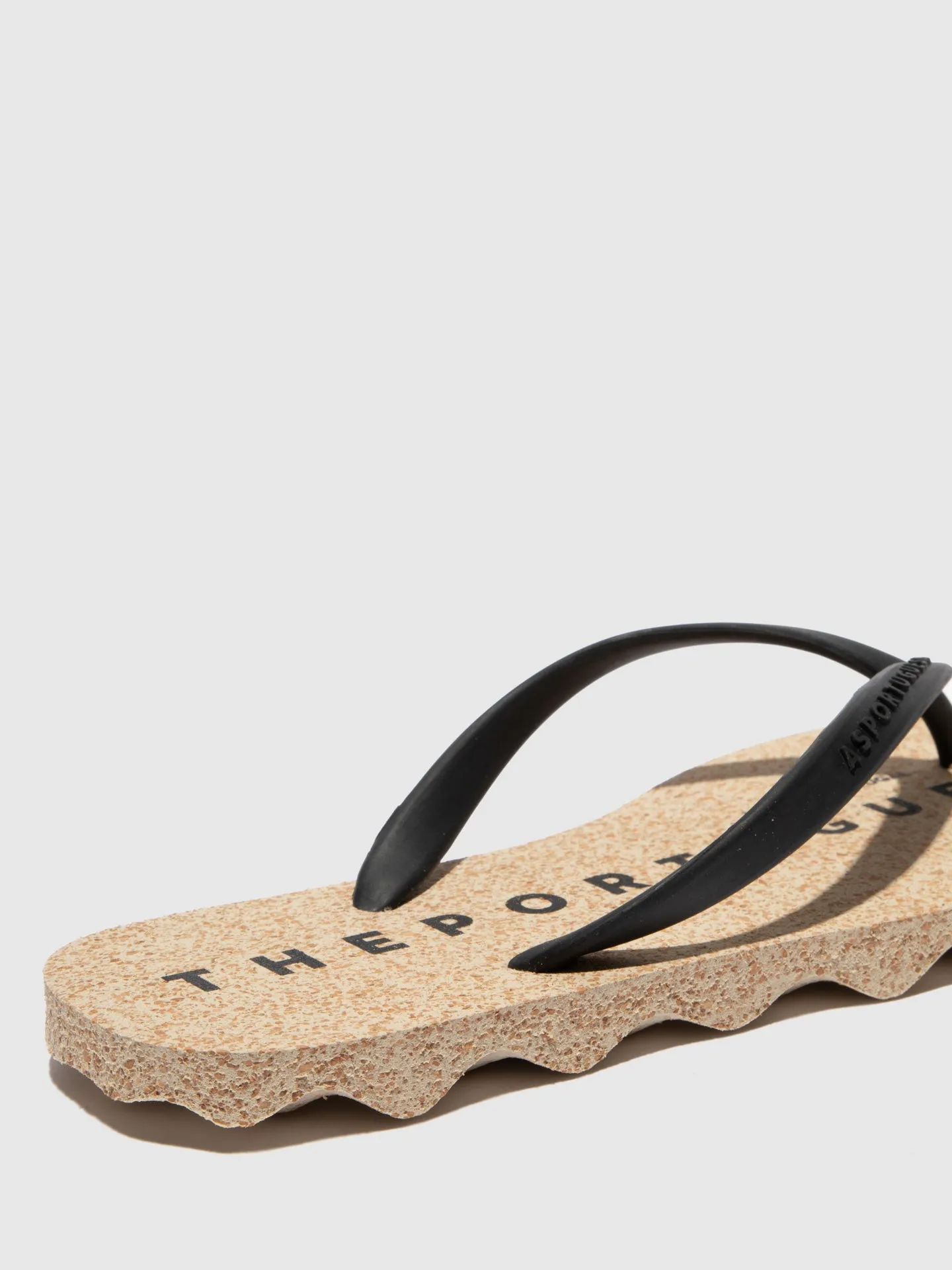 Beach Flip-Flops BASE Black Rubber Strap