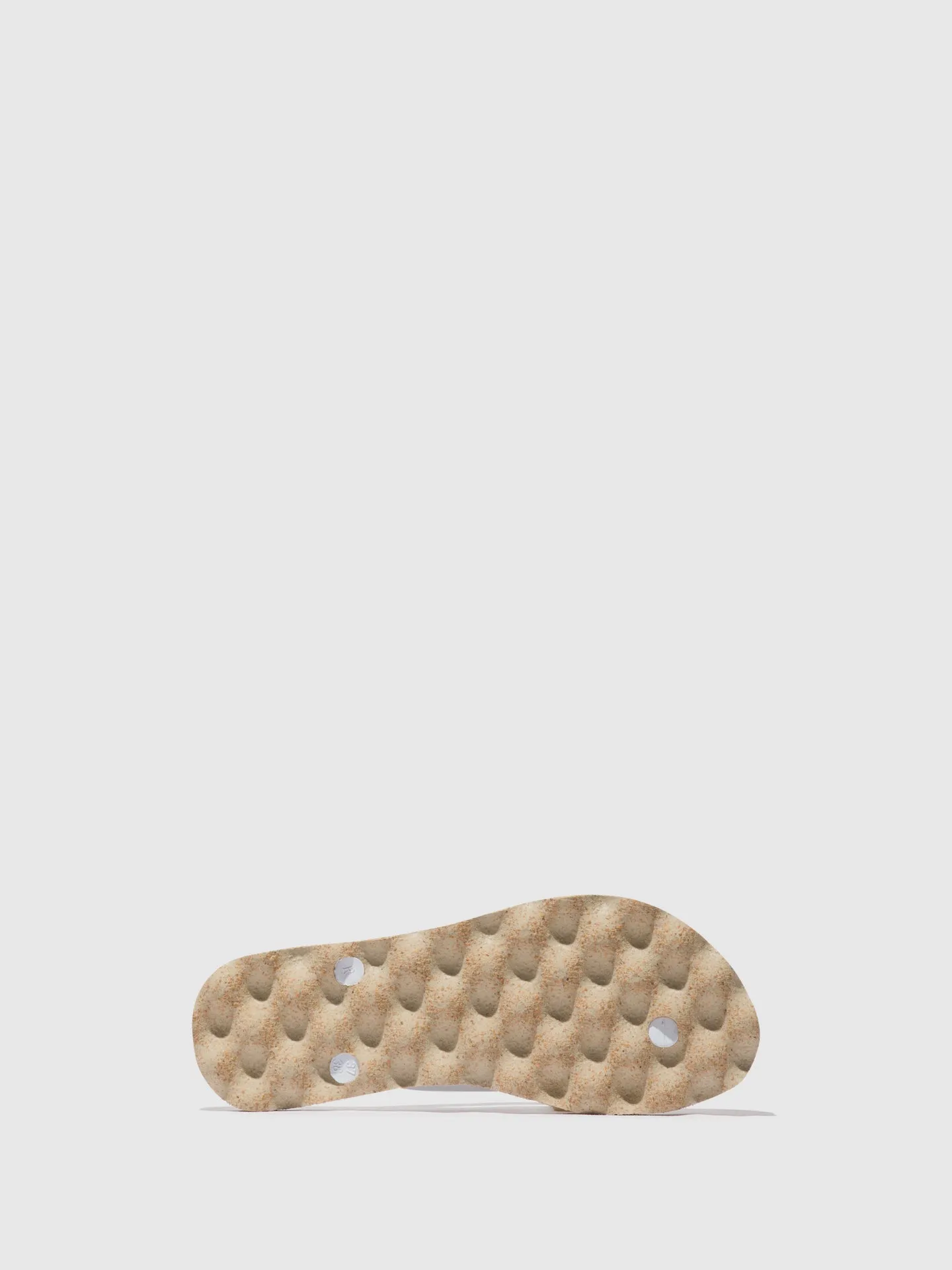 Beach Flip-Flops BASE Natural & White strap