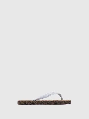 Beach Flip-Flops BASE White/Rubber Strap