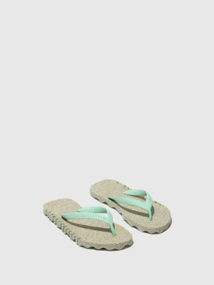 Beach Flip-Flops BUMPY Mint & mint strap