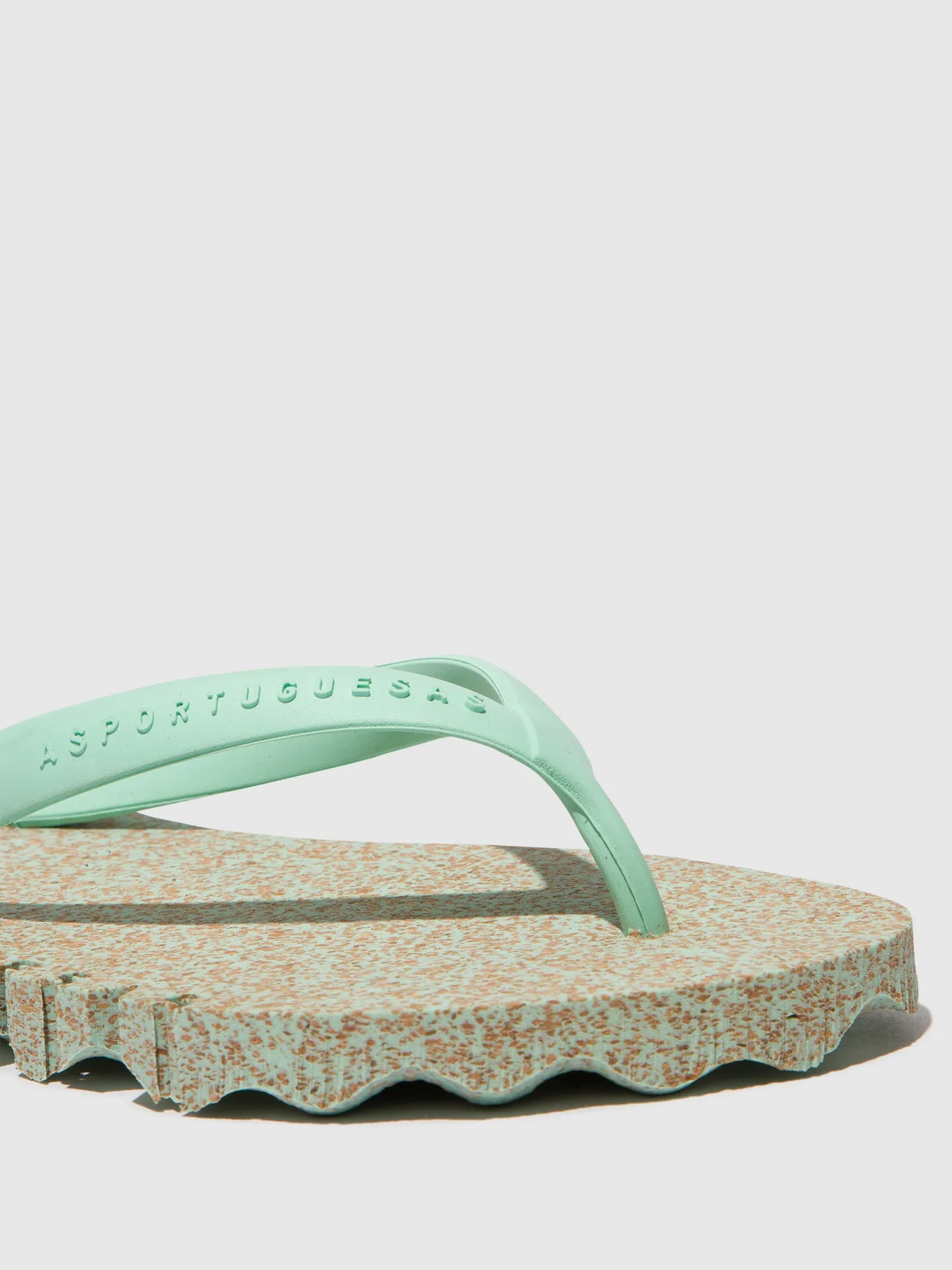 Beach Flip-Flops BUMPY Mint & mint strap