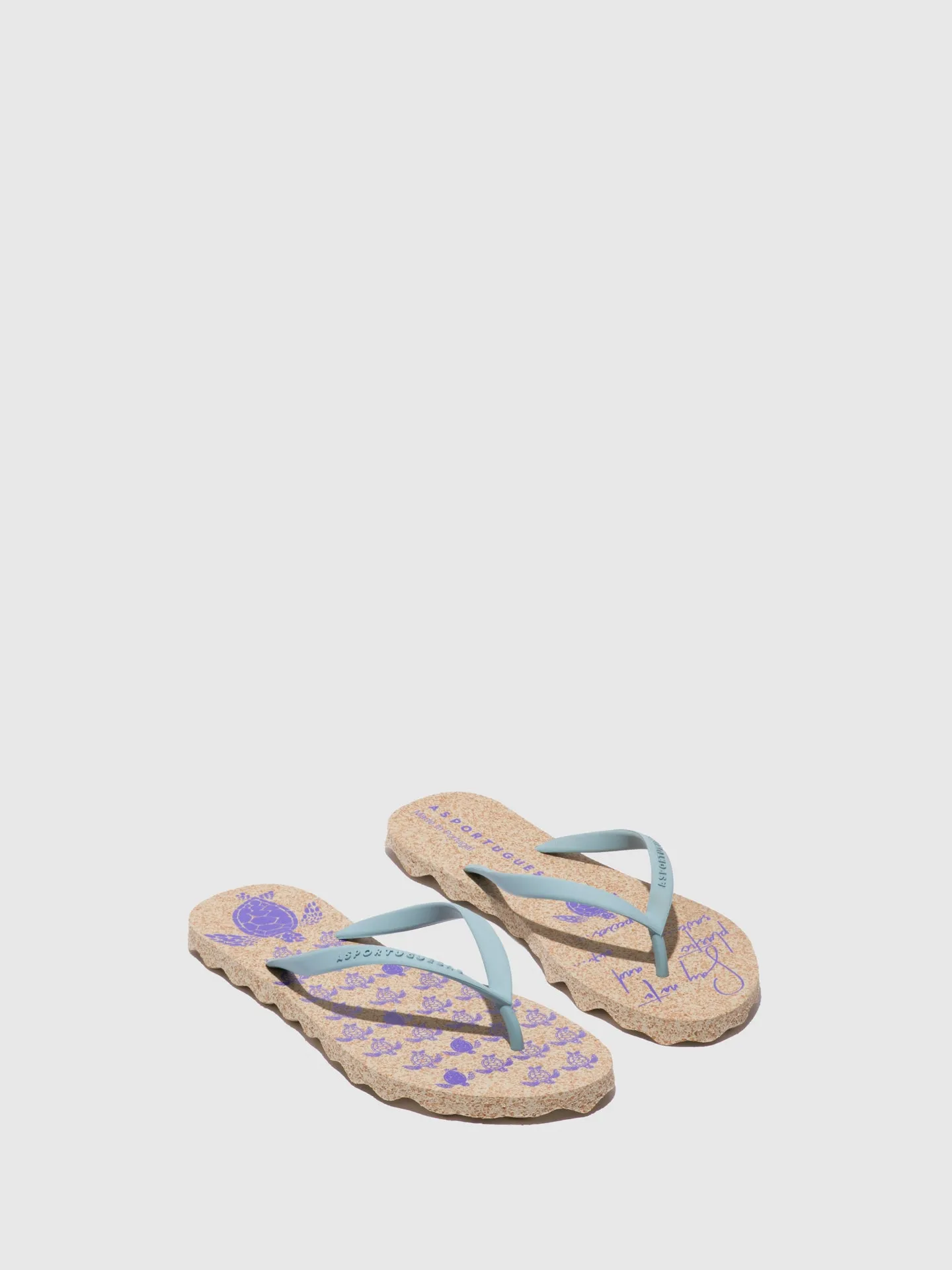 Beach Flip-Flops TURTLE Cloud Rubber Strap