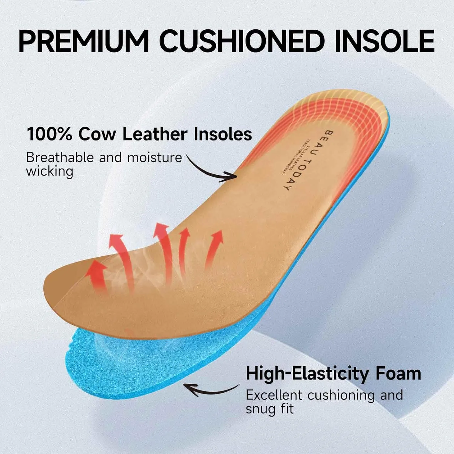 BEAU TODAY Chunky Loafers for Women, Womens Leather Platform Loafers, Lug Sole Tassel Slip On Loafers Shoes Brogues Wingtip Casual Business Shoes Comfortable Dressy