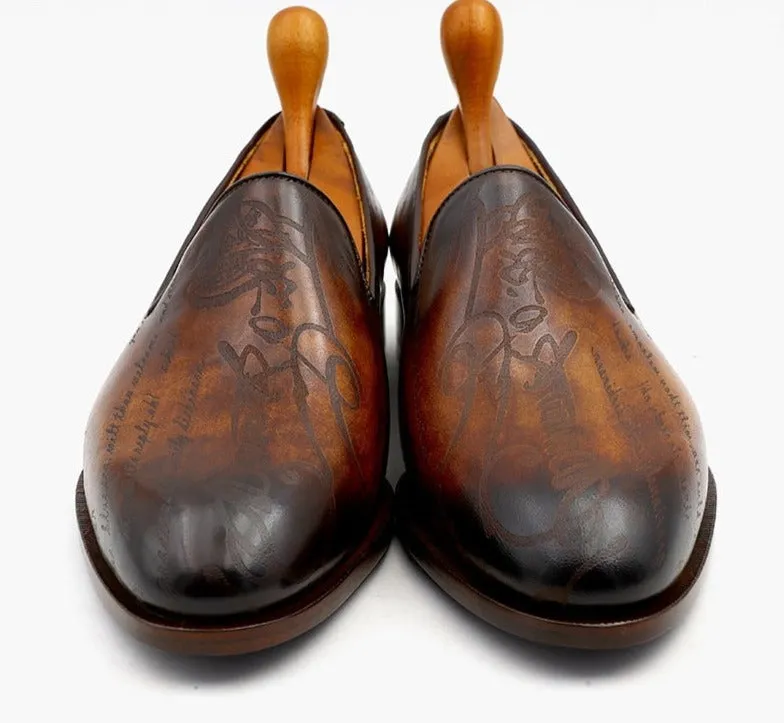 Bespoke Round Toe Men's Handmade Shoes