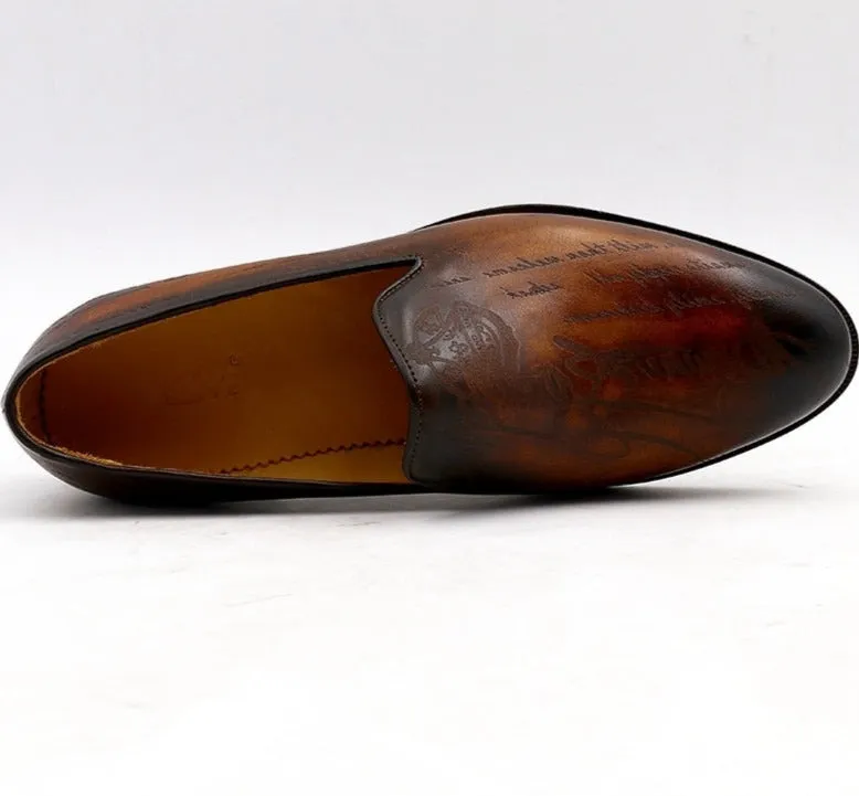 Bespoke Round Toe Men's Handmade Shoes