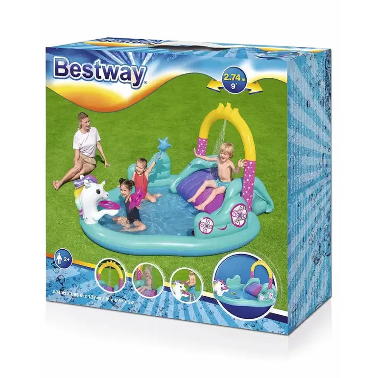 Bestway Magical Unicorn Carriage Play Center [WS]