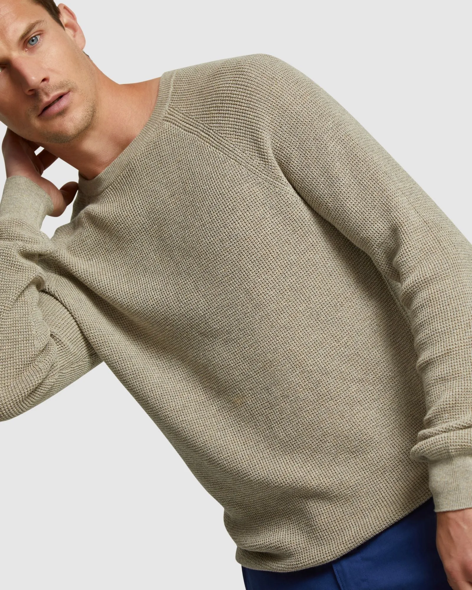 Billy Waffle Cotton Cashmere Knit