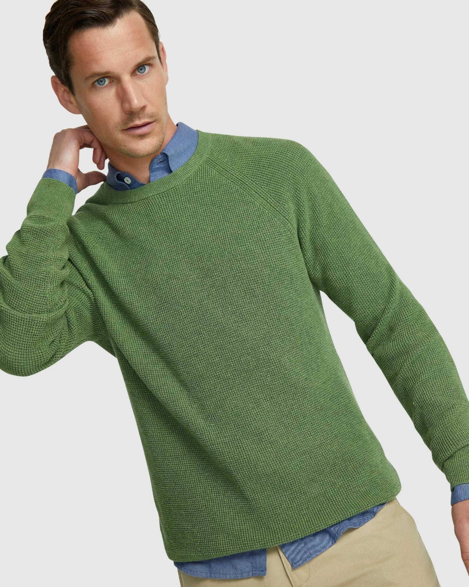 Billy Waffle Cotton Cashmere Knit