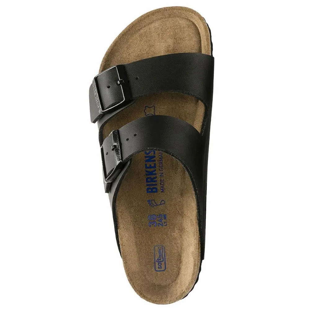 Birkenstock Arizona Birko-Flor Soft Footbed Sandals - Narrow - Black