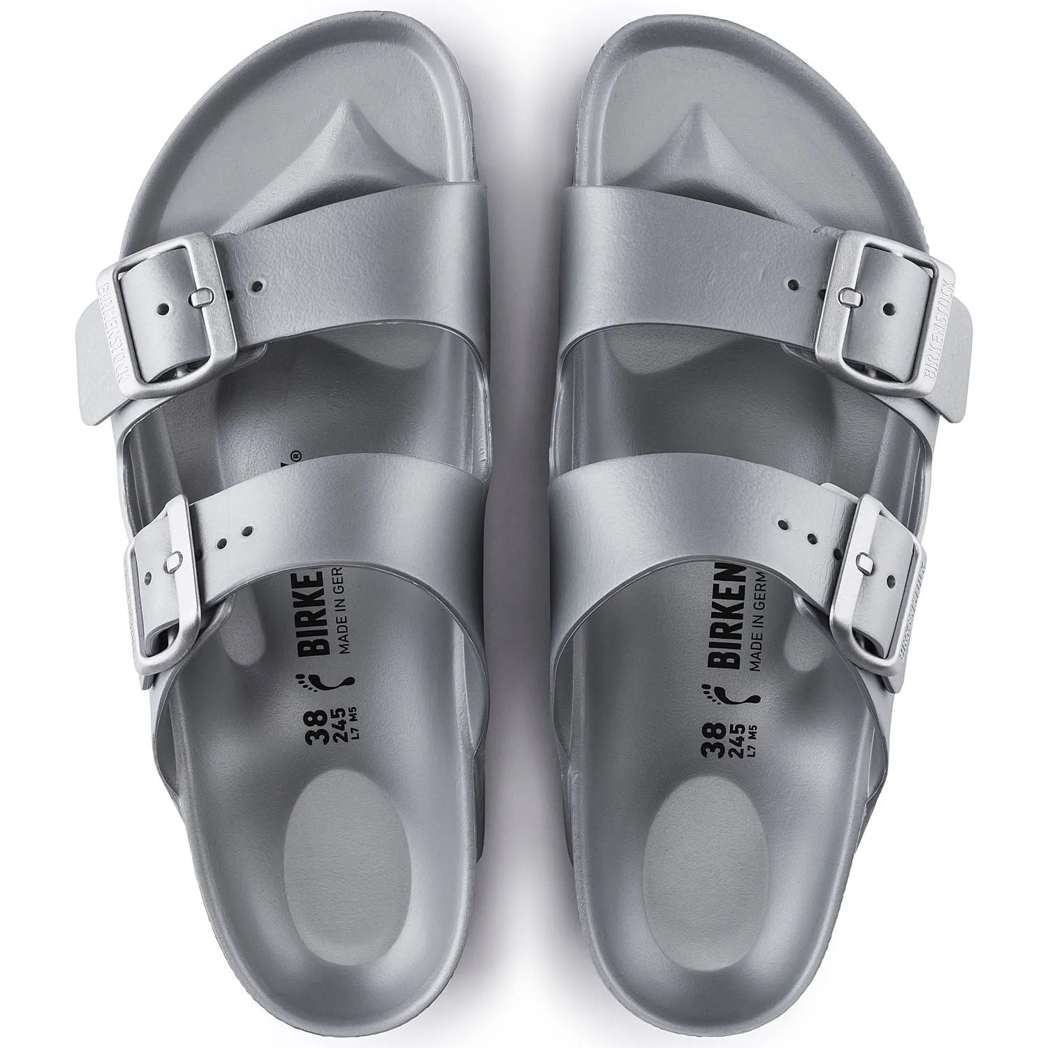 Birkenstock Arizona Essentials EVA Sandal - Metallic Sliver 1003491