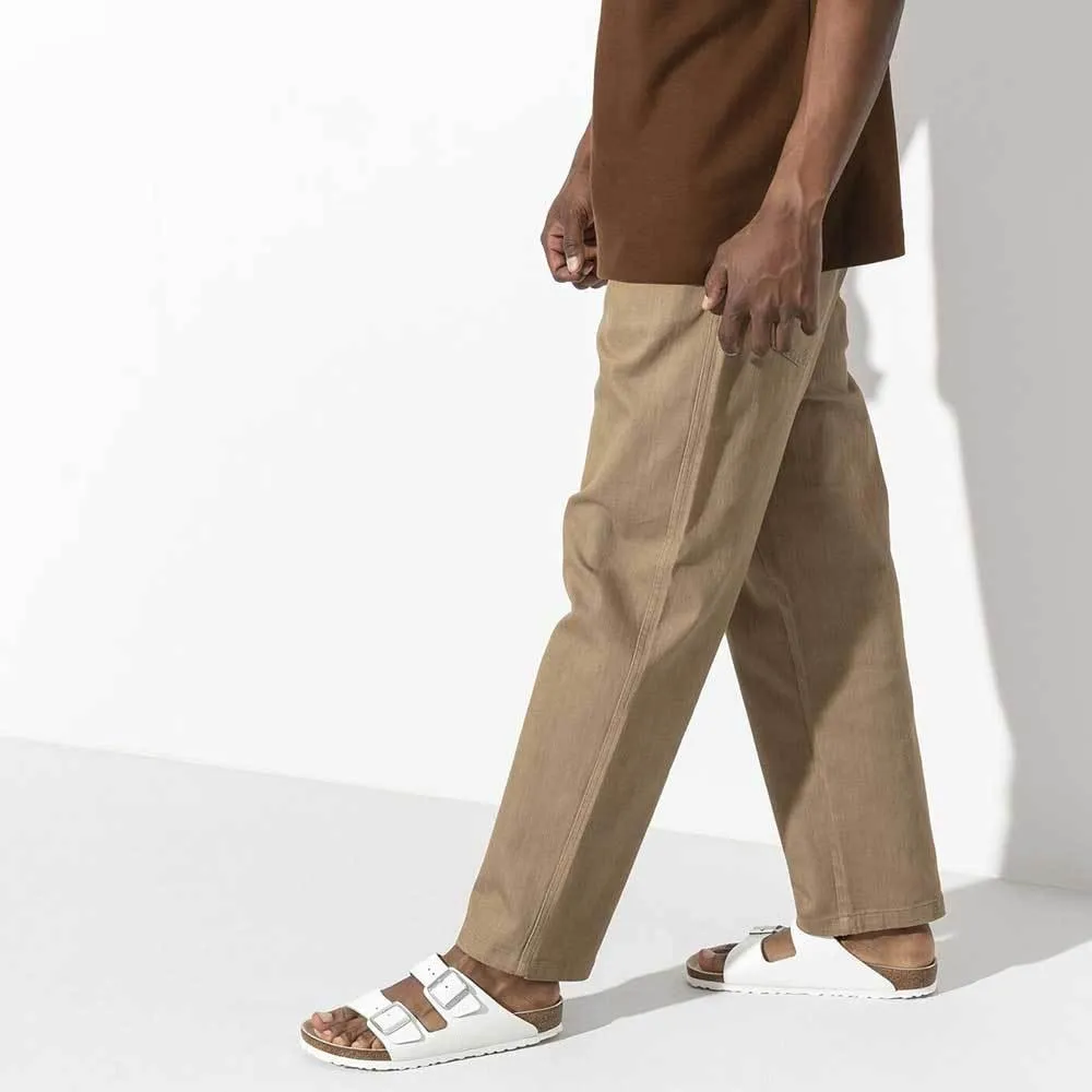 Birkenstock Arizona Natural Leather Sandals - Regular - White