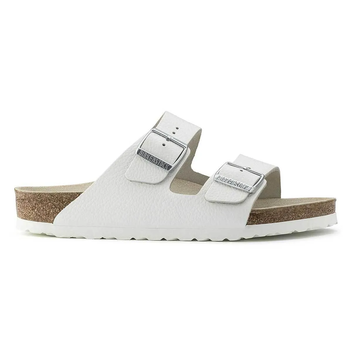 Birkenstock Arizona Natural Leather Sandals - Regular - White