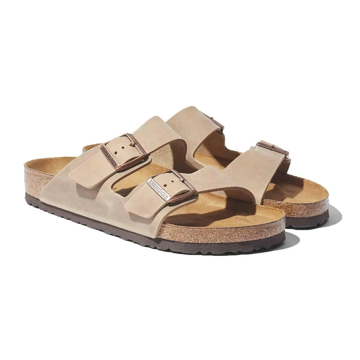 Birkenstock Arizona Oiled Leather Sandals - Narrow - Tobacco Brown