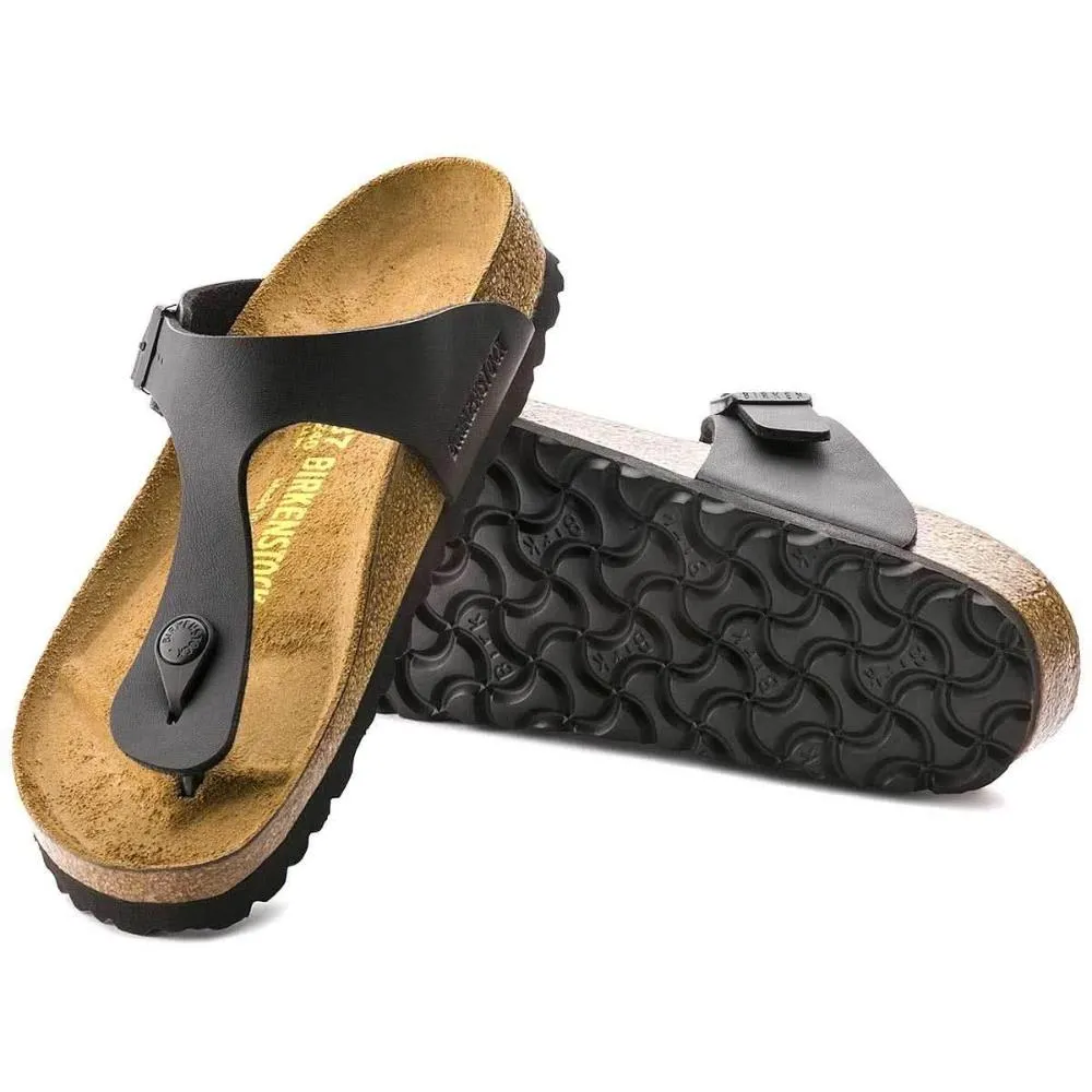 Birkenstock Gizeh Birko-Flor Sandals - Regular - Black