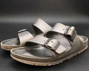 Birkenstock Men's Gray Slide Sandals - Size 7
