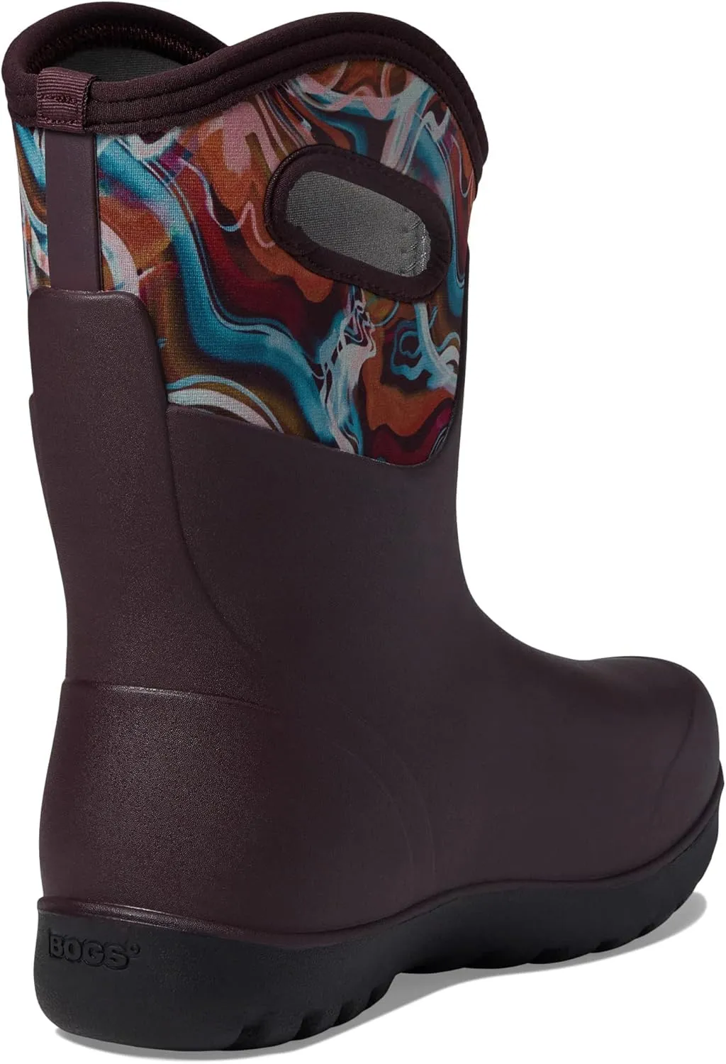 BOGS Women's Neo-Classic Mid Glossy Abstract Snow Boot