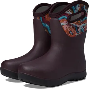 BOGS Women's Neo-Classic Mid Glossy Abstract Snow Boot