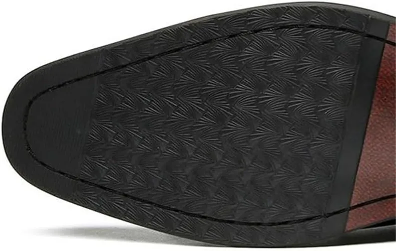 Breathable Hole Business Formal Leather Shoes Inner Height Increase Casual Oxford Square Toe Low-top Design Anti-Slip Shock Absorption