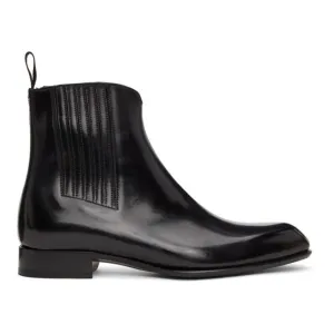 Brioni Black Side Gusset Chelsea Boots