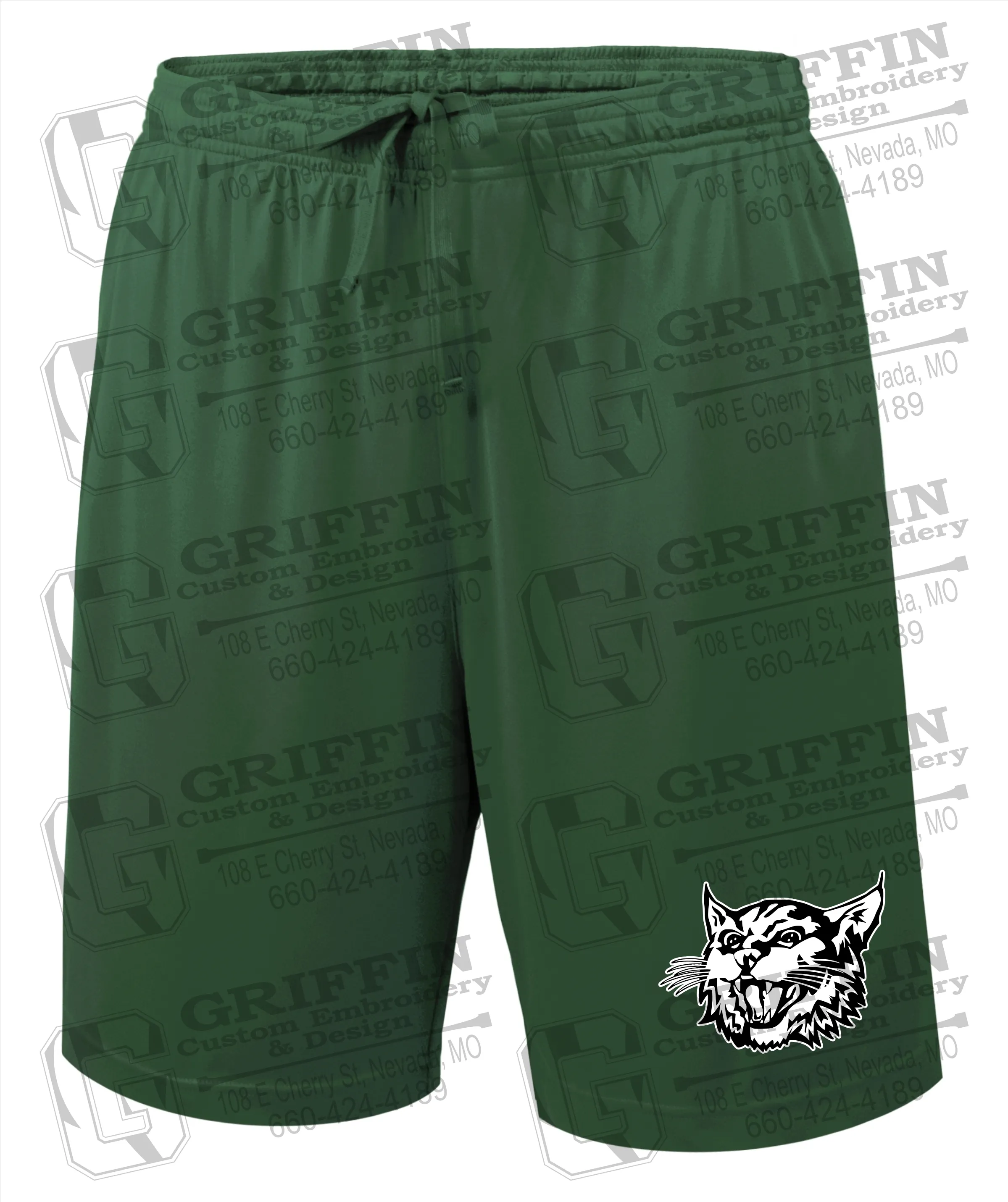 Bronaugh Wildcats Gym Shorts - Wildcat Logo