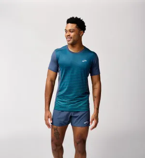 Brooks | Atmosphere Short Sleeve 3.0 | Men's | Setting Stripe