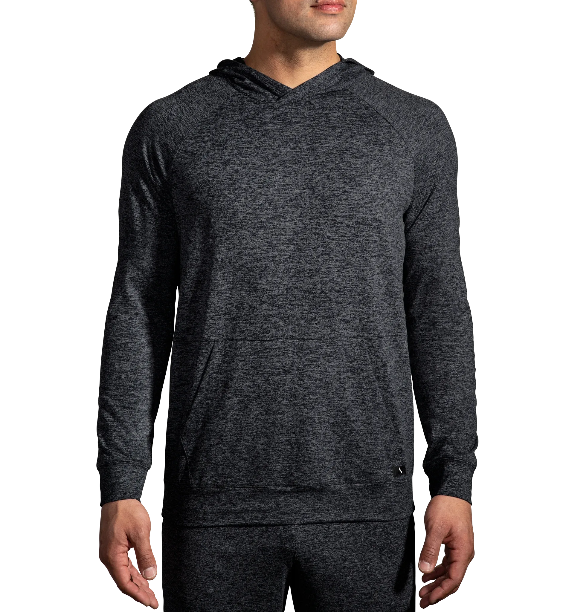 Brooks | Luxe Hoodie | Men's | Heather Black